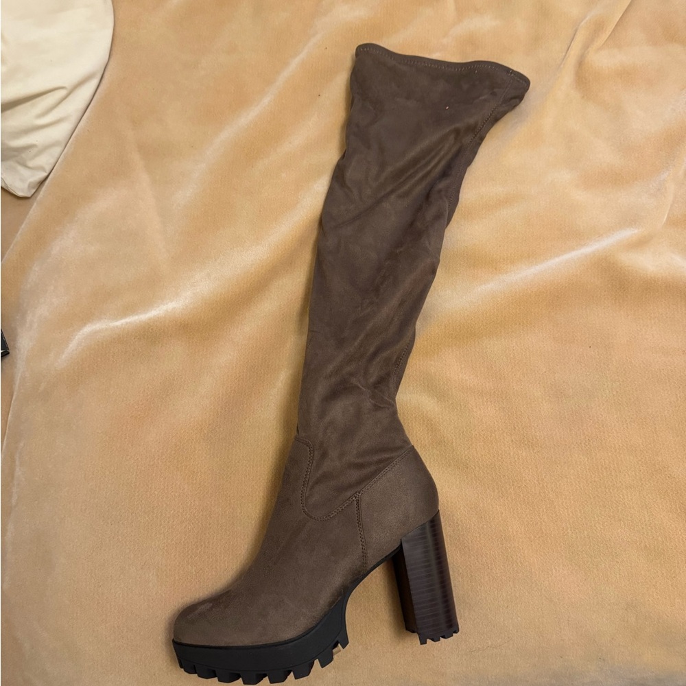 Nine West Brown Over the Knee Boots